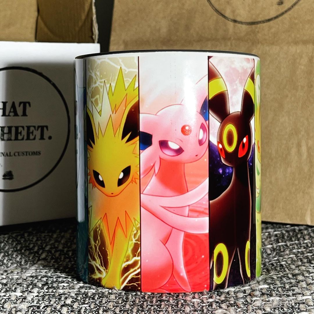 Taza Magica Eevee - WhatASheet - Especialistas en tazas magicas - Personalización - Costa Rica - San Jose - Heredia - Cartago - Was