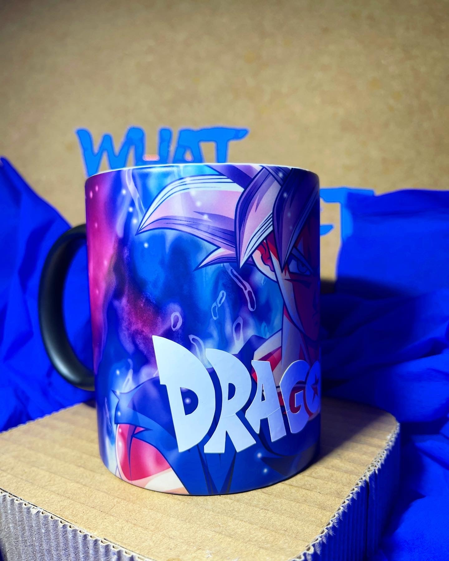 Taza magica Mate 3D Goku - WhatASheet - Especialistas en tazas magicas - Personalización - Costa Rica - San Jose - Heredia - Cartago - Was