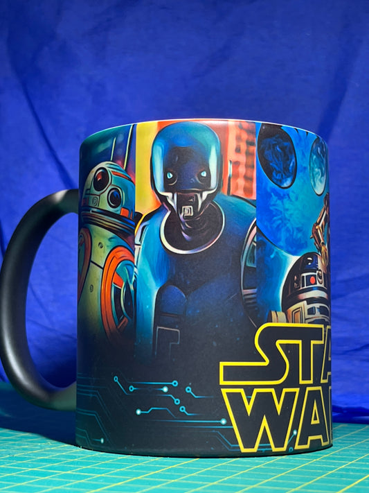 Taza mágica mate Star Wars Droids - WhatASheet - Especialistas en tazas magicas - Personalización - Costa Rica - San Jose - Heredia - Cartago - Was