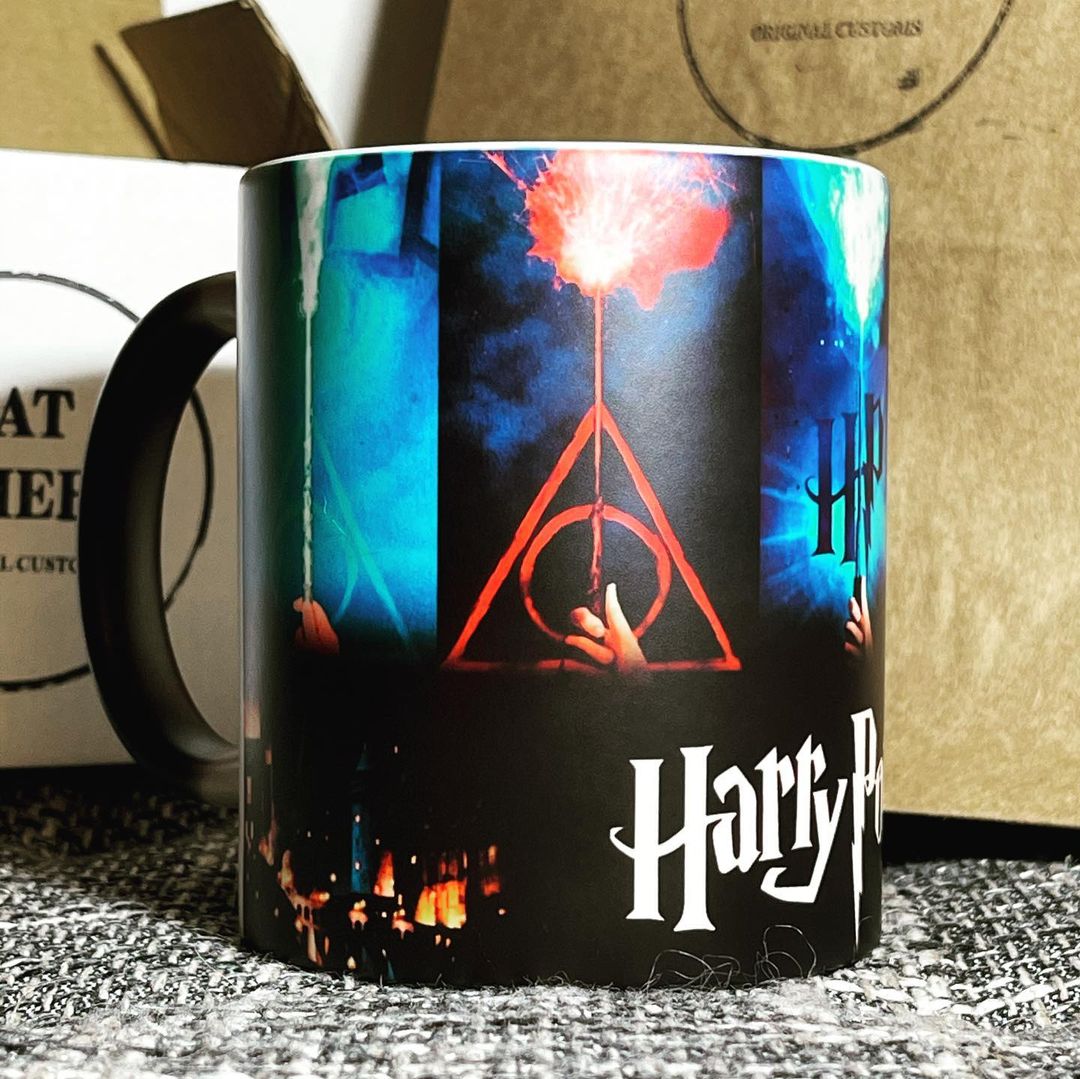 Taza mágica cerámica personalizada Harry Potter 07
